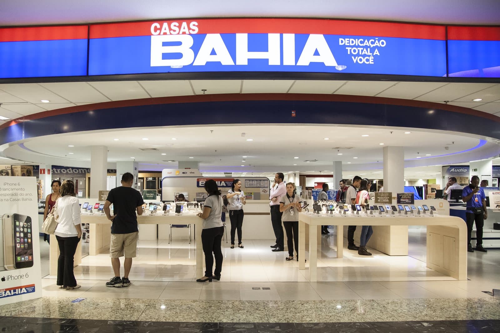 Imagem editorial de Casas Bahia (BHIA3)