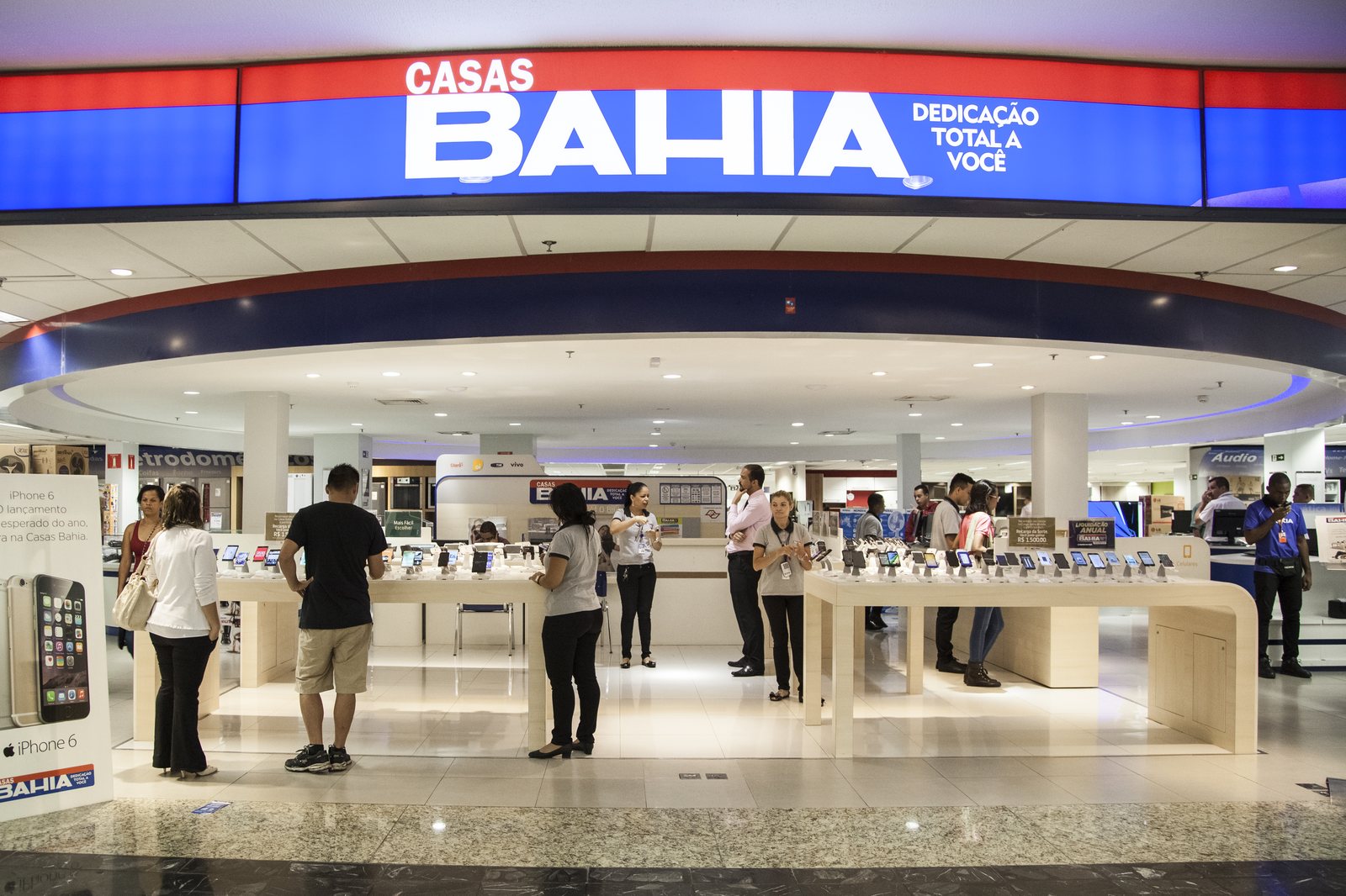 Imagem editorial de Casas Bahia (BHIA3)