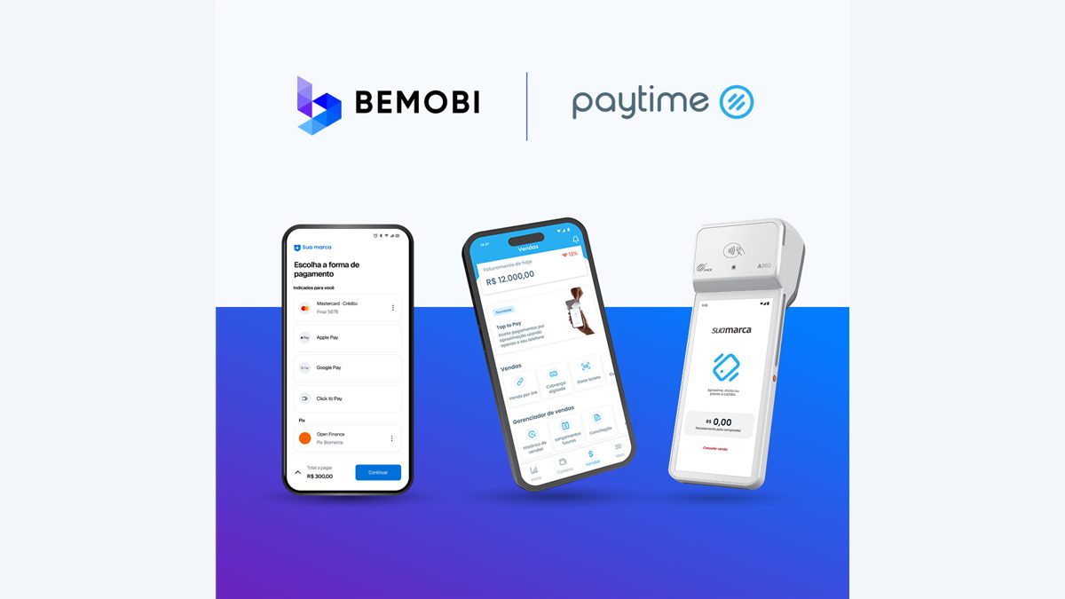 Soluções digitais de pagamento da Bemobi e Paytime