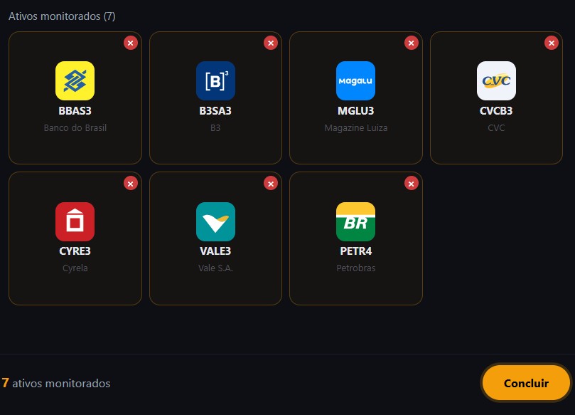 Modo Minha Lista — carteira filtrada por IA